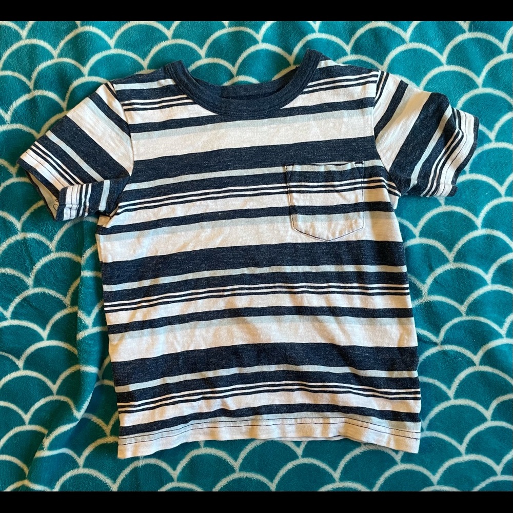 Toddler striped pocket tee